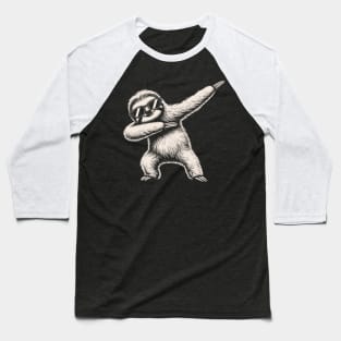 Dabbing Sloth Baseball T-Shirt